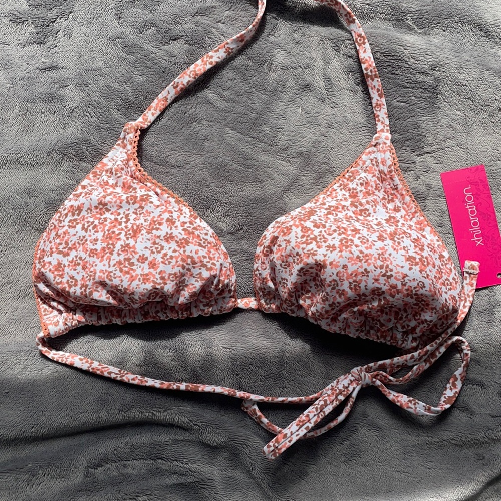 Floral bikini top